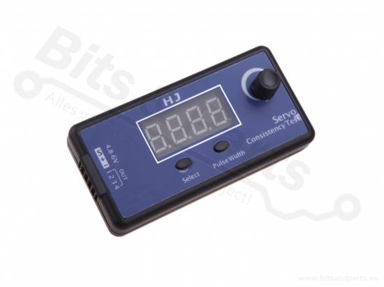 Servo motor tester with display analog/digital